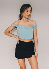Load image into Gallery viewer, The Mila Crop Top in Blue