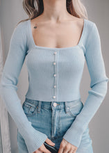 Load image into Gallery viewer, Baby Blue Pearl Sweater