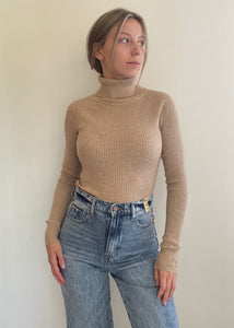 Turtleneck Sweater Top - Oat