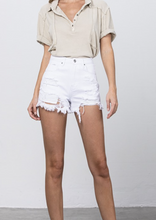 Load image into Gallery viewer, Best Fit White Denim Shorts