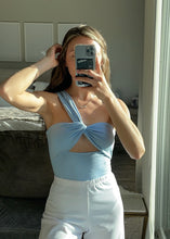 Load image into Gallery viewer, Baby Blue Reversible Bodysuit