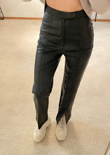 Load image into Gallery viewer, Black Leather Pants