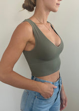 Load image into Gallery viewer, Velvet Sage Ribbed Tank